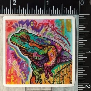 🌀10/$10🌀 Psychedelic Frog Reusable Waterproof Vinyl Sticker Decal